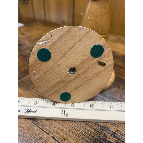 Set Of 2 Vintage Wooden Candle Holders 8 Inch Tall - Picture 5 of 5